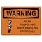 Signmission OSHA Sign, Wear Proper PPE Handling Chemicals, 10in X 7in Rigid Plastic, 10" W, 7" H, Landscape OS-WS-P-710-L-12931 - alternate 1